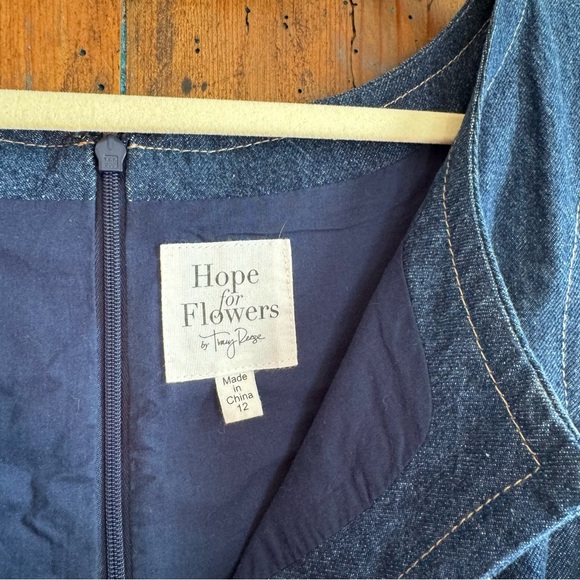 Hope for Flowers by Tracy Reese Denim Dress with Petticoat - Picture 8 of 10